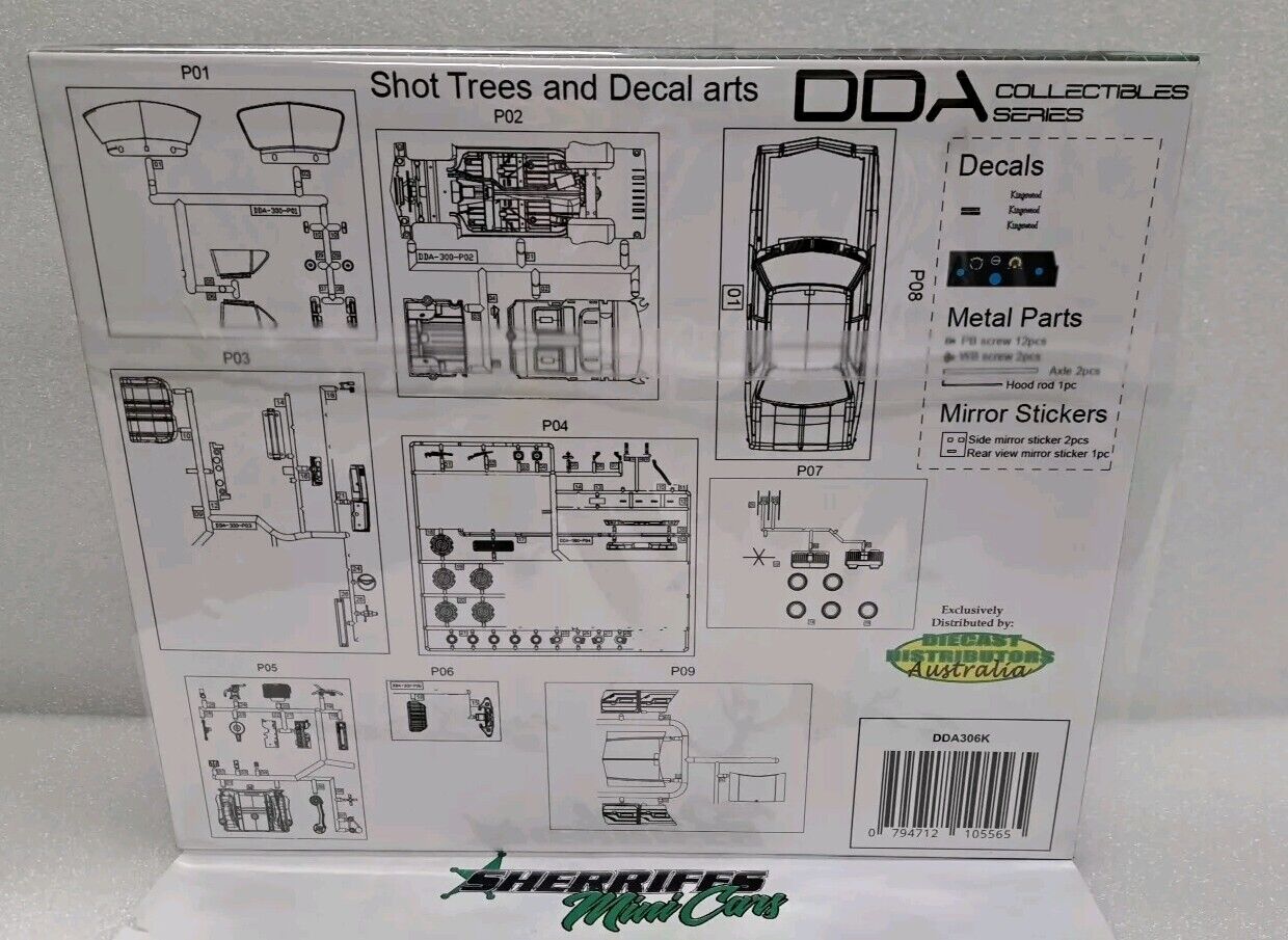 1:24 DDA Holden HQ Kingswood 4 Door Sedan Plastic Model Kit