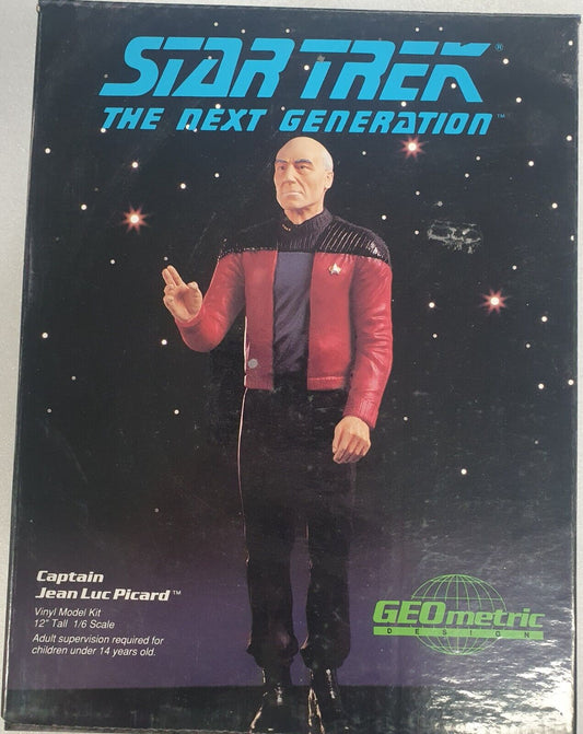 Geometric vinyl model kit of Star Trek's Captain Picard