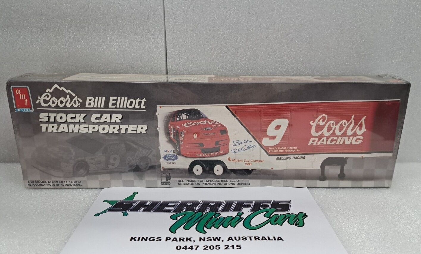 1/24 AMT "COORS RACING"  Bill Elliott  Stock Car Transporter Model Kit SMC