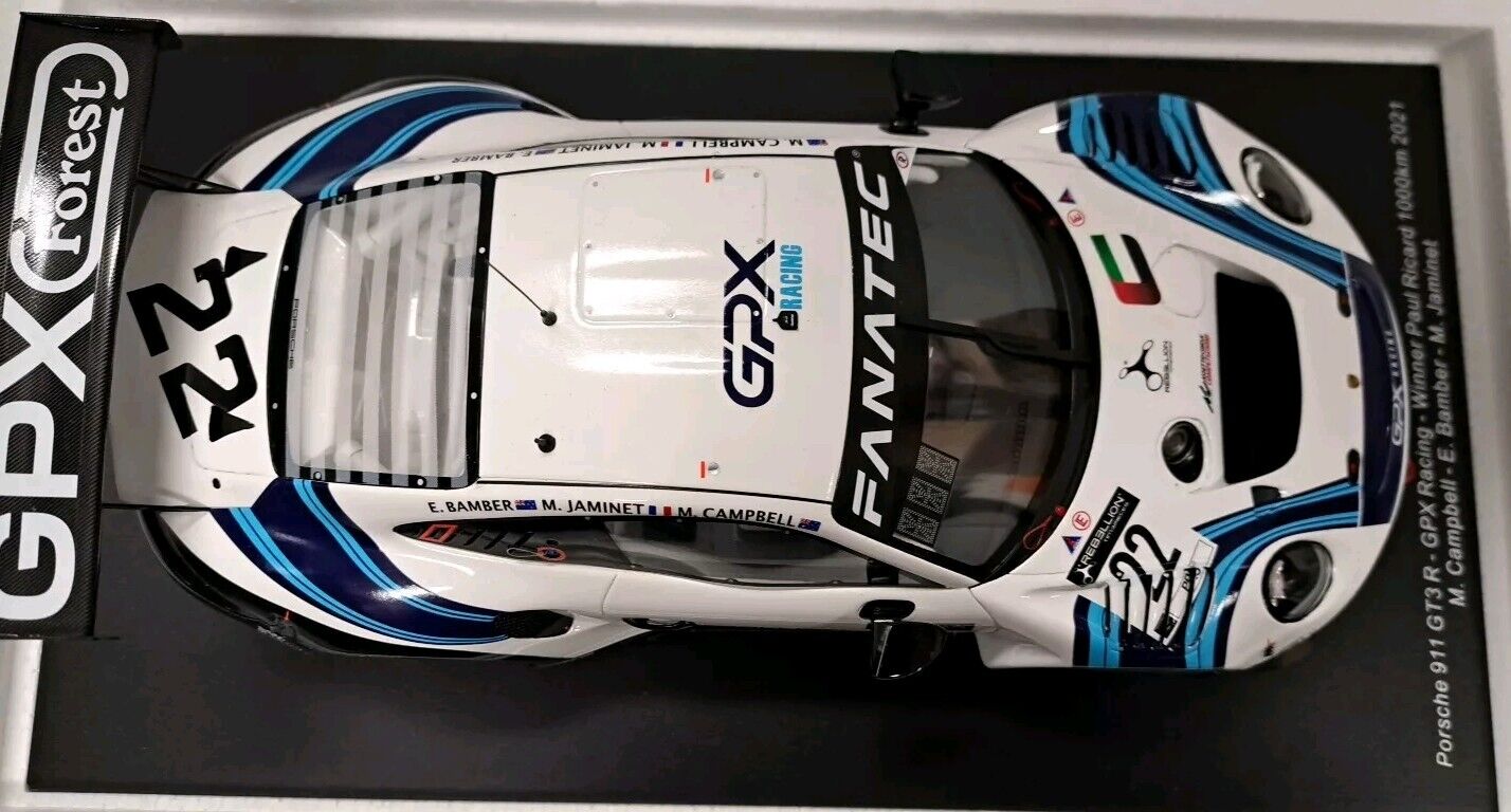 1/18 Porsche 911 GT3 R Winner Paul Ricard 1000km 2021