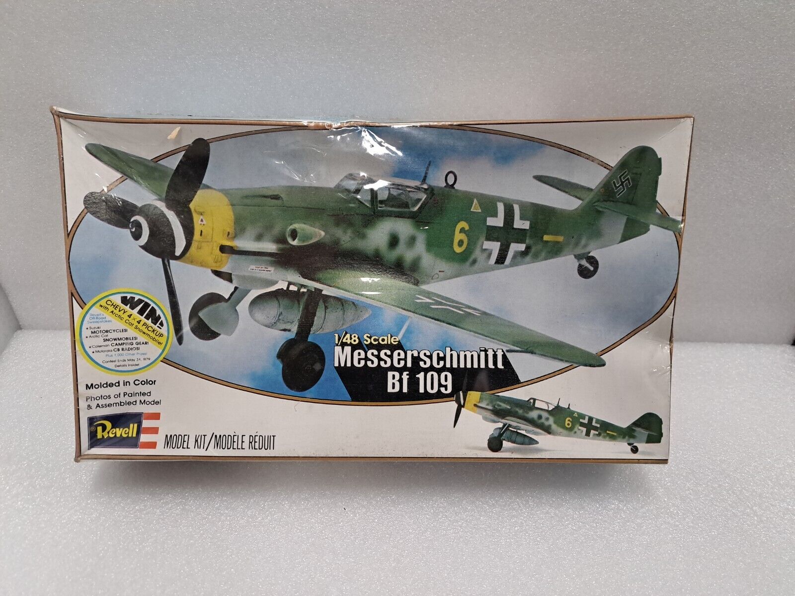 Vintage Revell Messerschmitt Bf109 1:48 Scale Model Kit Sealed