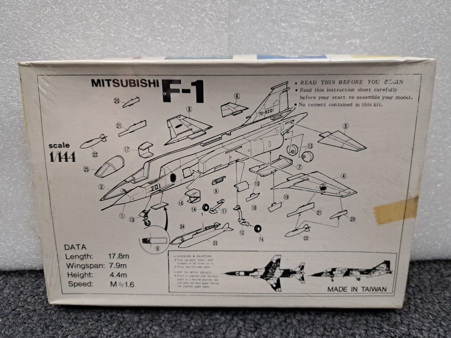  1:144 MITSUBISHI F-1. Aircraft Model Kit. Jet Series. CENTURY 