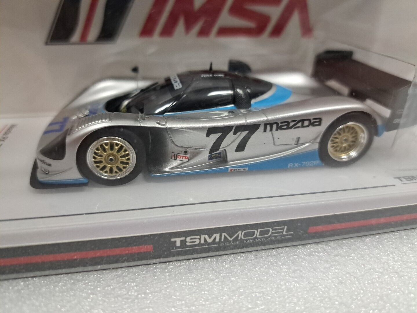 1:43 MAZDA RX-792P #77 1992 IMSA WATKINS GLEN 2ND PLACE  MAZDA MOTORSPORTS TSM