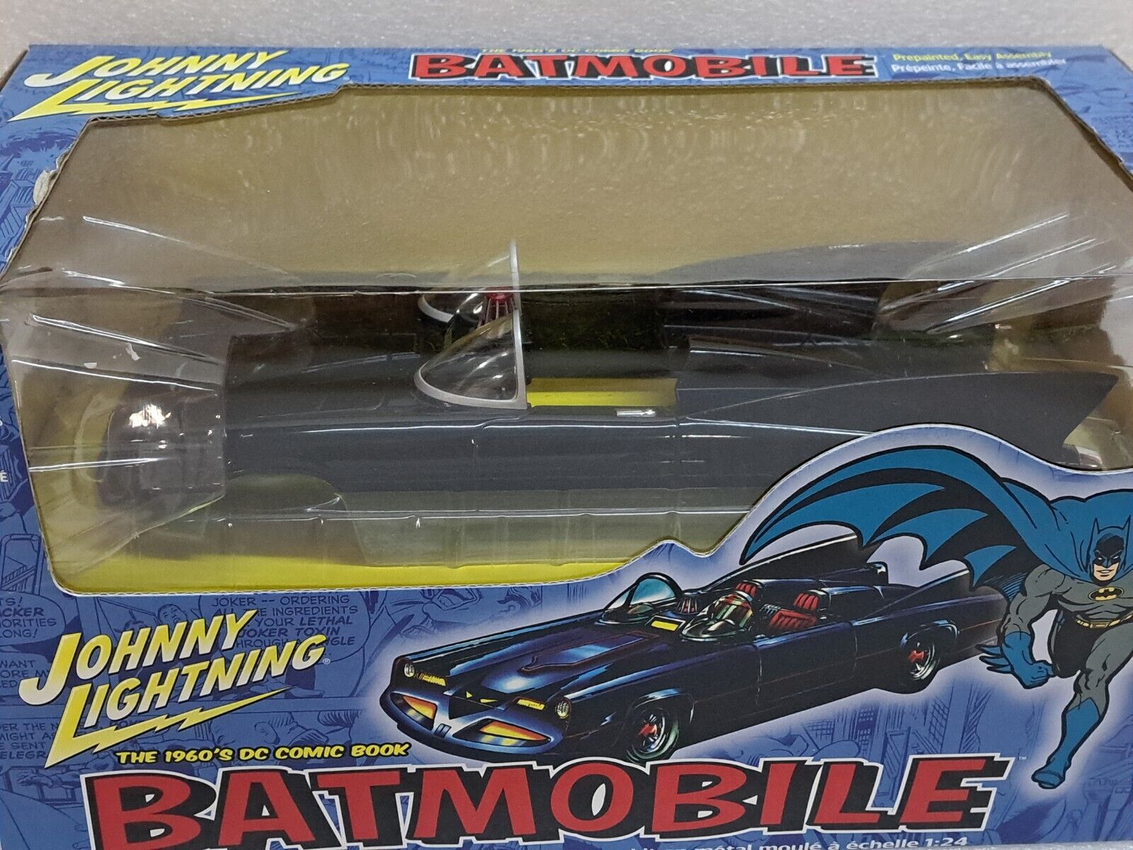 1/24 Johnny Lightning Batman Batmobile 1960s DC Comics Book Car