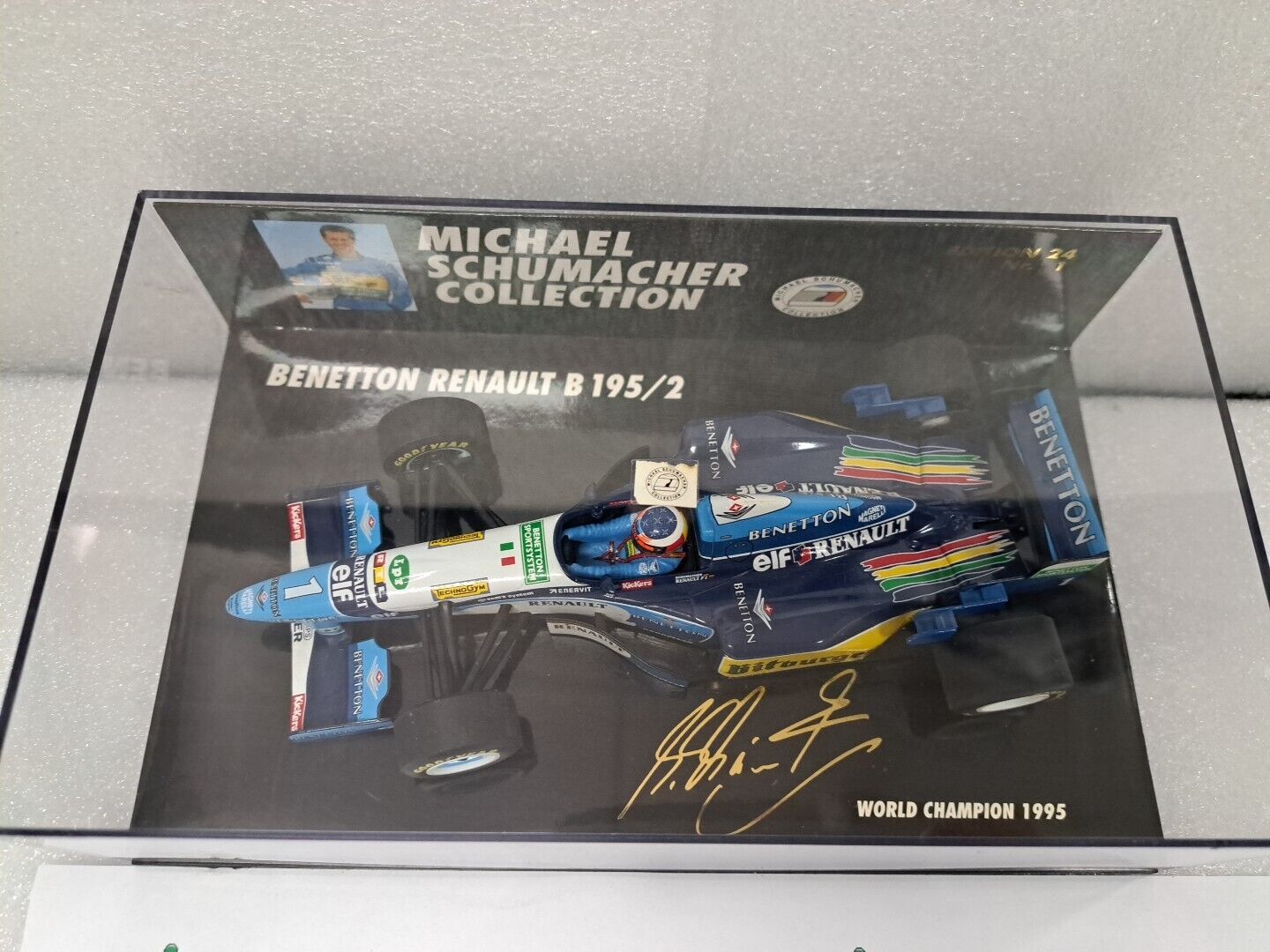 1/24 Minichamps Benetton B195/2 SCHUMACHER 1995 World Champion SMC