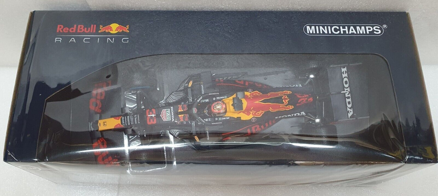 1/18 Minichamps 2021 Red Bull Honda RB16B Verstappen Belgian GP Winner