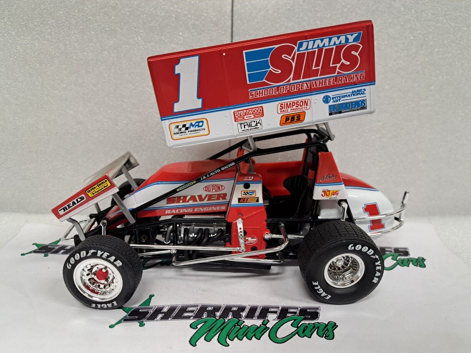 1/18 Jimmy Sills #1 School Of Open Wheel Racing Sprint Car