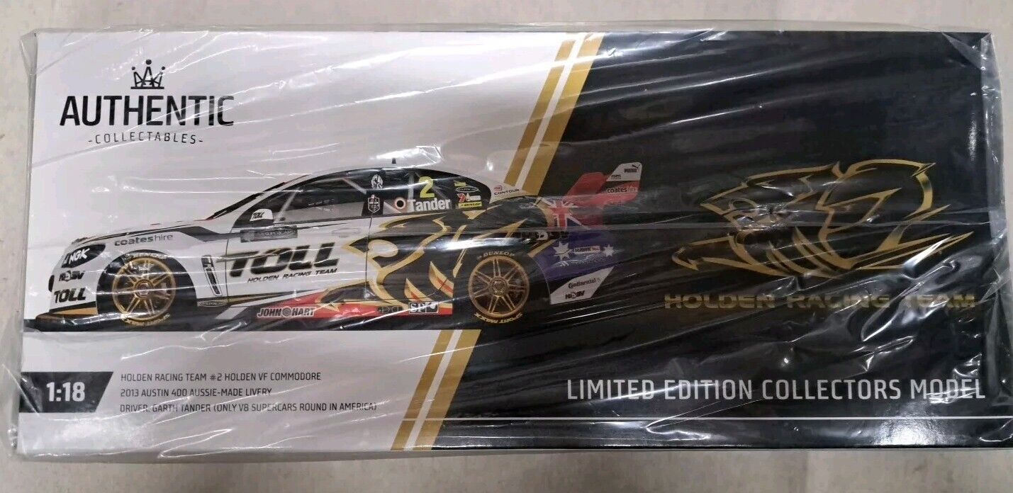 1/18 HRT HOLDEN VF COMMODORE #2 2013 AUSTIN 400 AUSSIE-MADE LIVERY TANDER ATCC