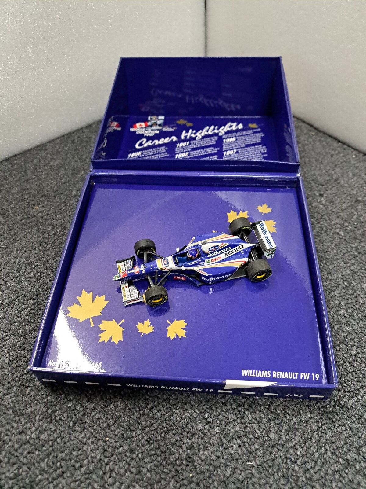 1/43 1997 Minichamps Jaques Villenueve Williams FULLY DECALLED ROTHMANS 