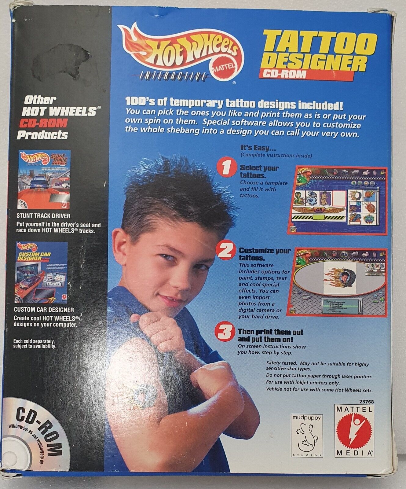 Hot Wheels Tattoo designer CD-Rom