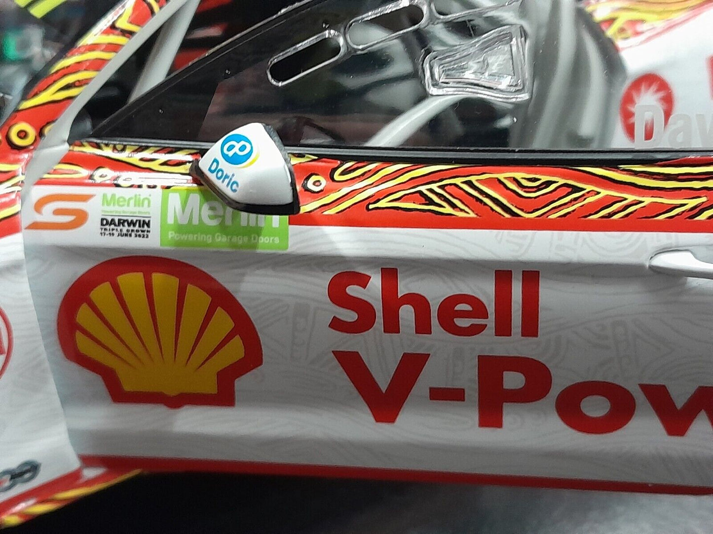 🏁1/18 2022 DJR Shell #17 Indigenous Round W. Davison Darwin Mustang V8 Supercar