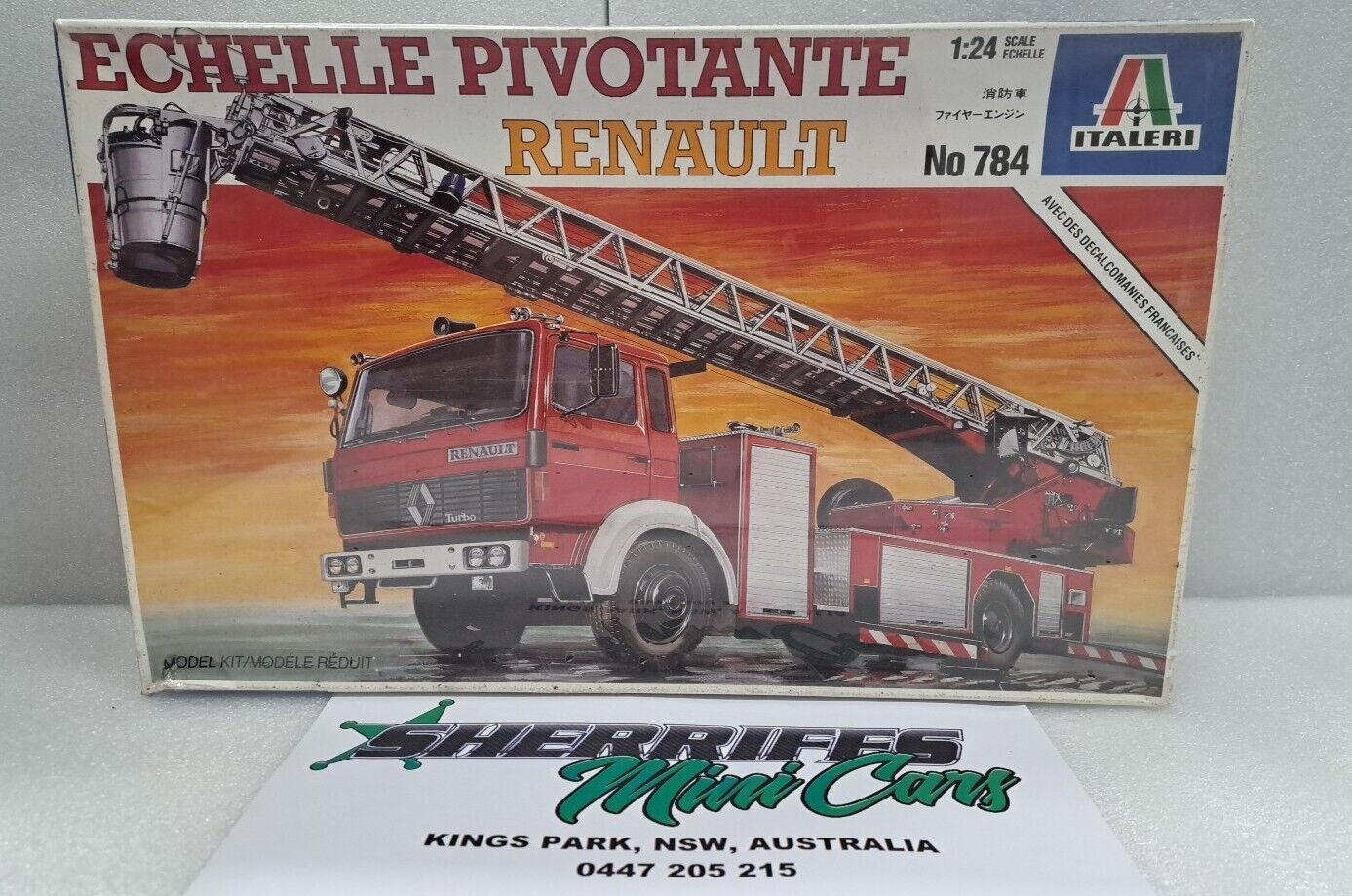 1/24 Italeri 784 Renault Fire Engine Model Kit SMC