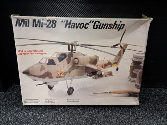 Mil Mi-28 Havoc Gunship Combat Attack Helicopter 1/72 Soviet Model Kit Italeri