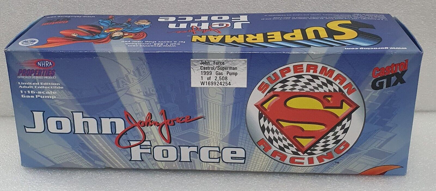 Action John Force Superman gas pump/coin box