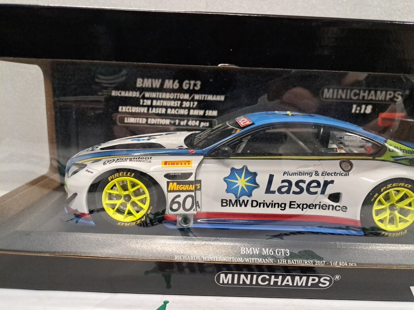 1/18 BMW M6 GT3 2017 12H BATHURST MINICHAMPS