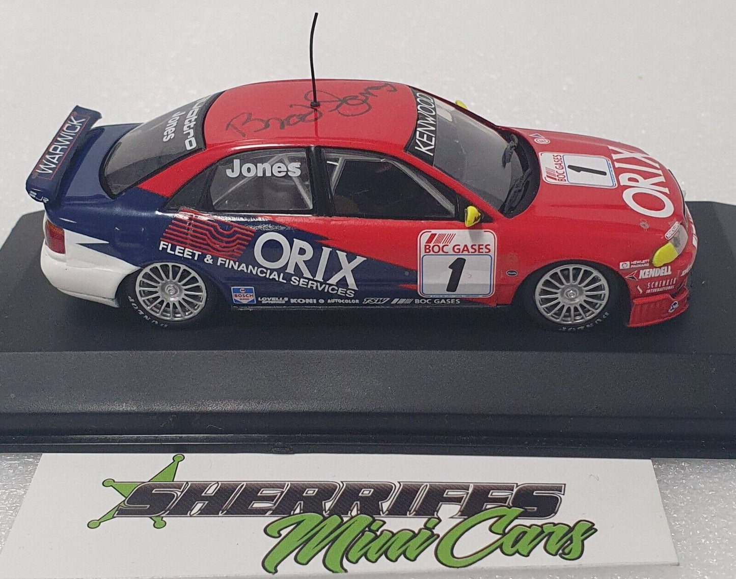 1/43 Minichamps Audi A4 Quattro Brad Jones (SIGNED)