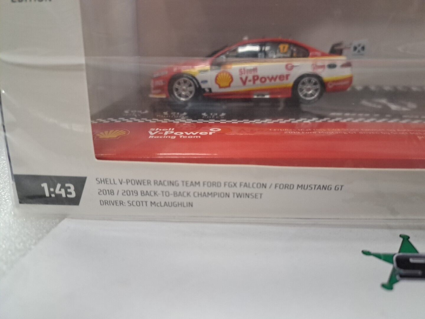 1/43 SHELL TEAM FGX FALCON /MUSTANG GT 2018/2019 Back To Back Champion Twinset 