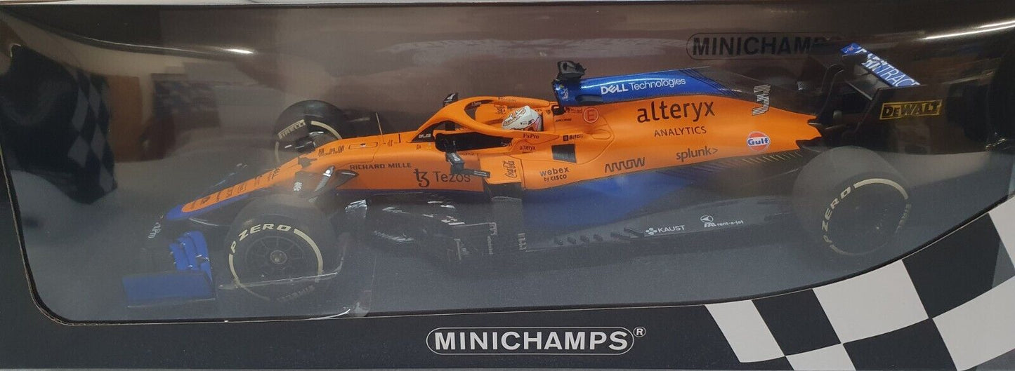 1/18 Minichamps 2021 McLaren MCL35M Ricciardo Italian GP Winner 🥇 Monza