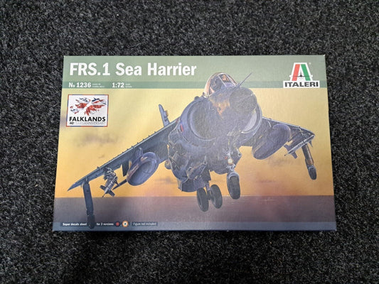  1/72 Sea Harrier FRS.1 Italeri Plastic Model Kit 1236