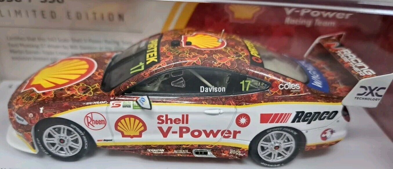 1/43 SHELL #17 MUSTANG GT 2021 Indigenous Livery Darwin Triple Crown DAVISON