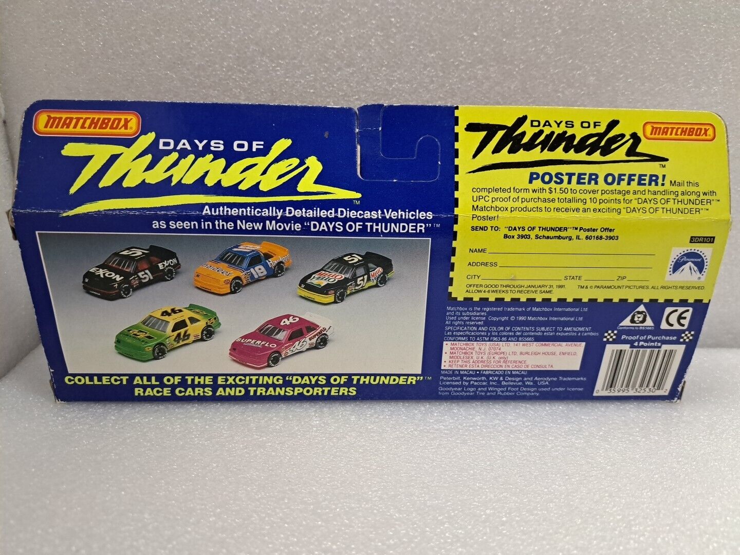 Matchbox Days Of Thunder Car Transporter #18