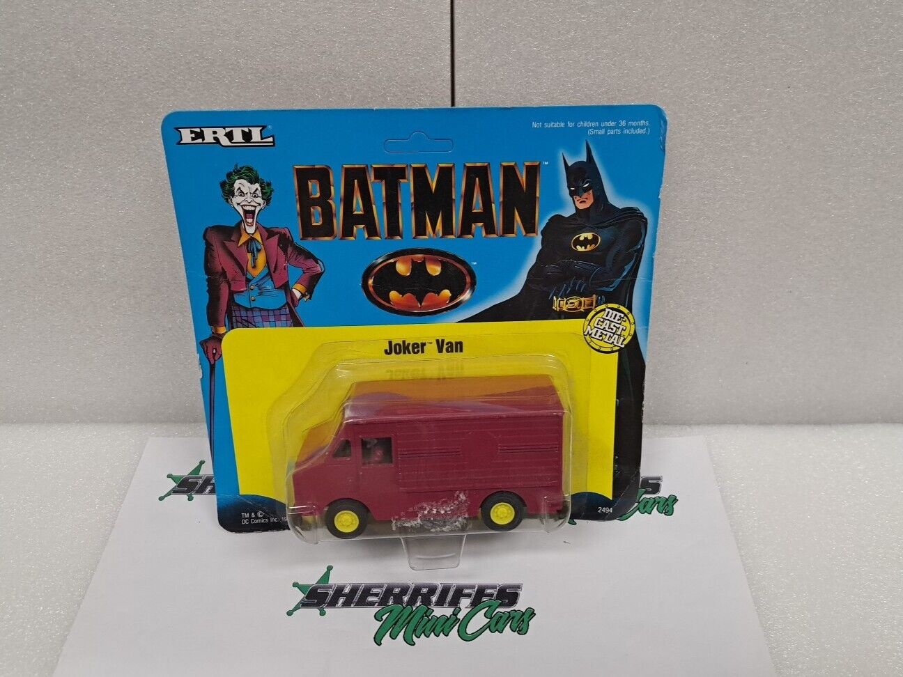 1/43 ERTL BATMAN joker Van *NO STICKER*