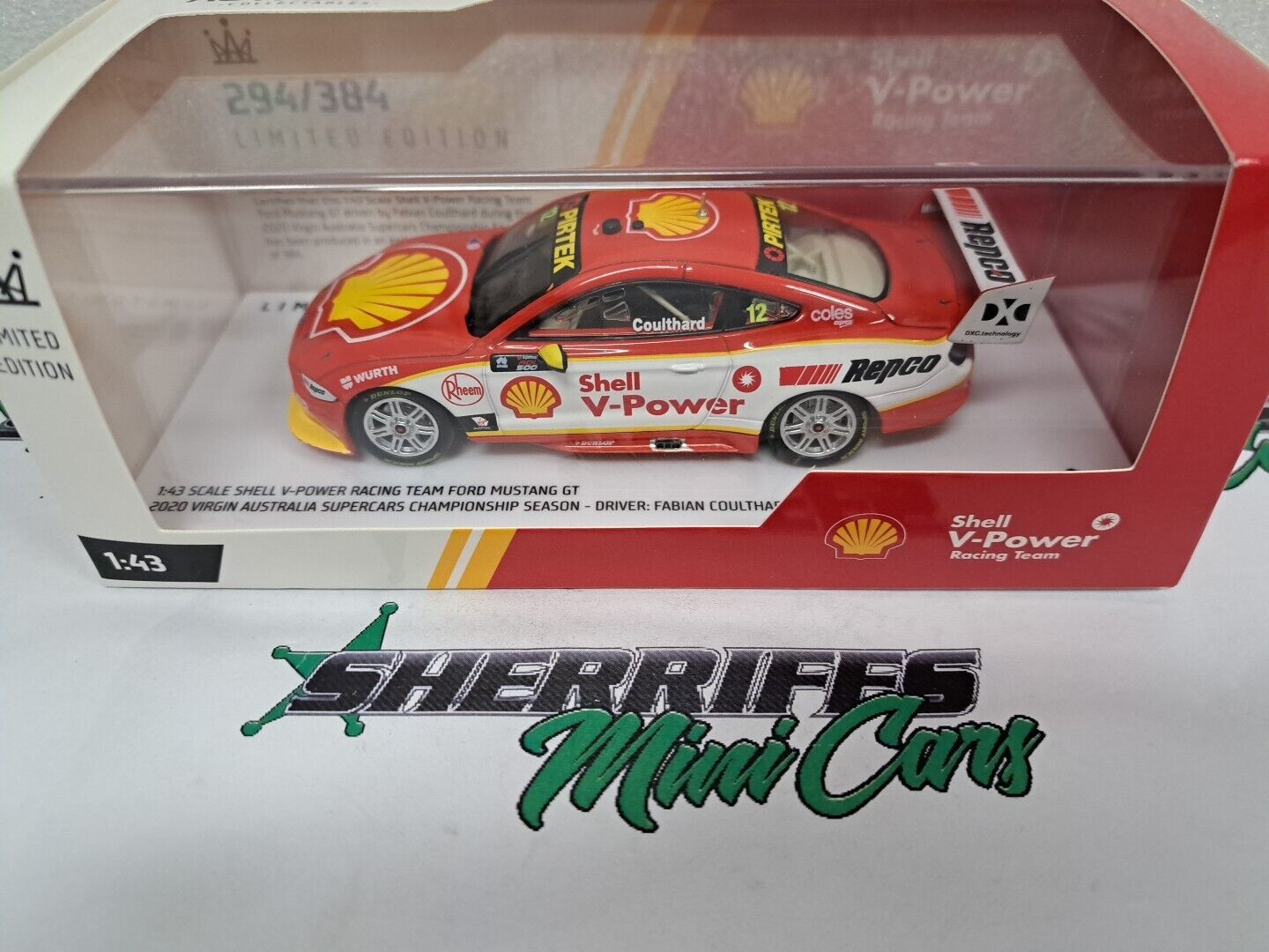 1/43 SHELL MUSTANG GT 2020 Virgin Aus Championship Season Coulthard