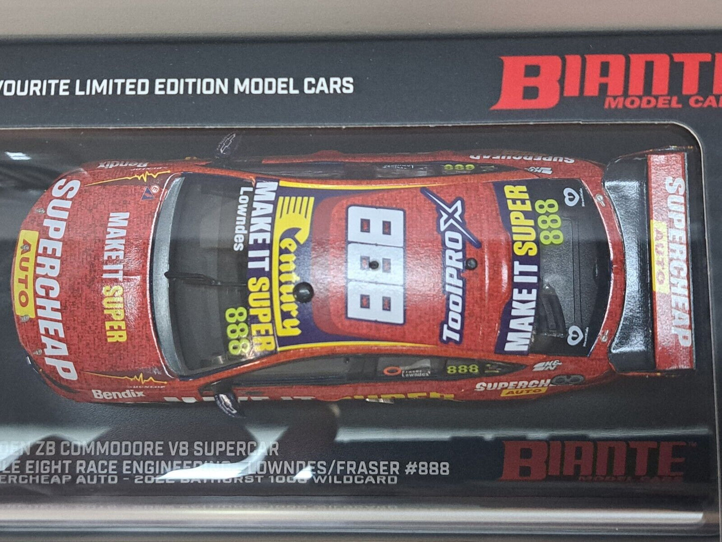 1/43 2022 #888 Lowndes/Fraser Supercheap Auto Bathurst 1000 Wildcard