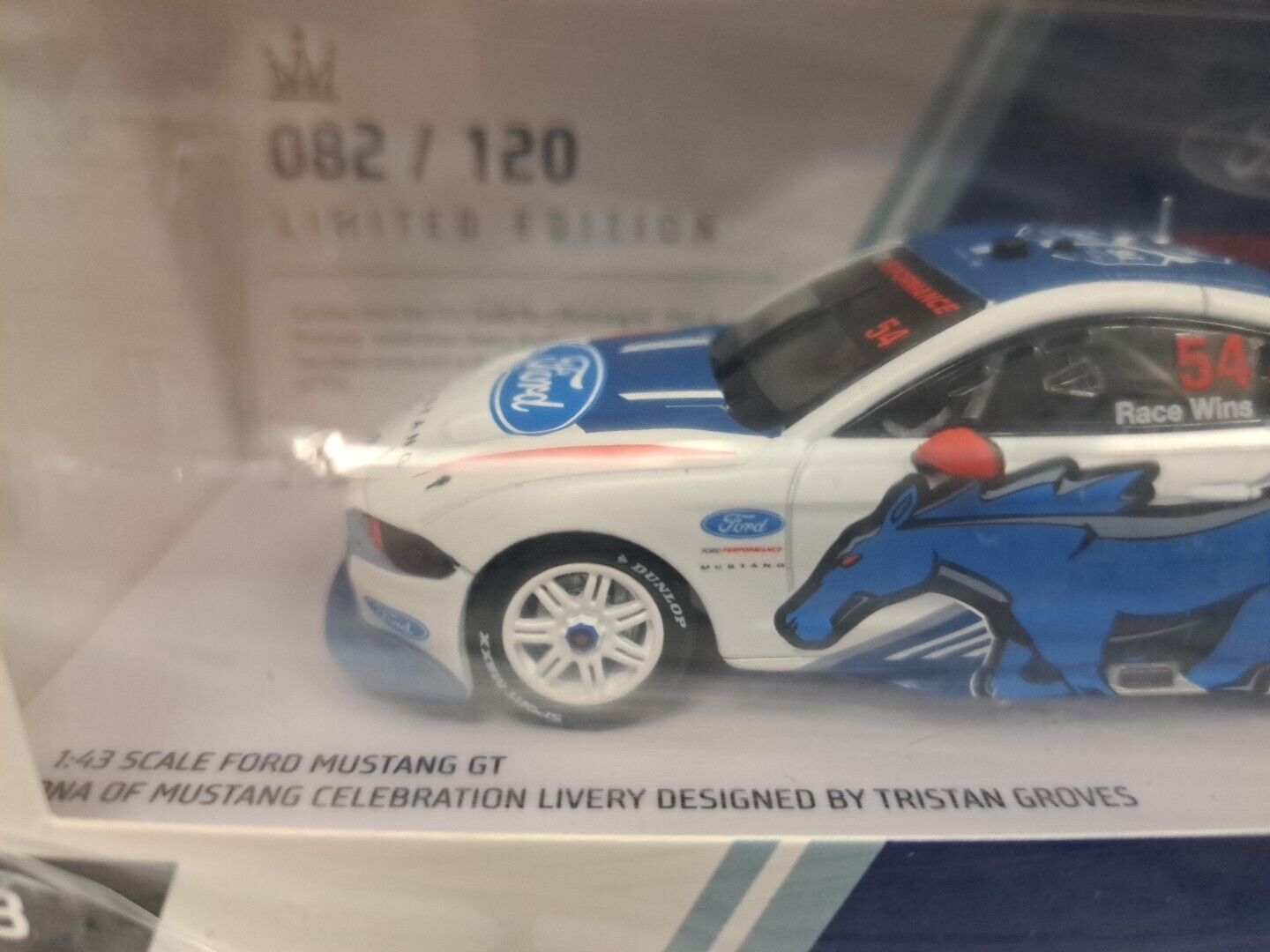 1/43 FORD MUSTANG GT DNA of Mustang Celebration Livery #54 - By Tristan Groves