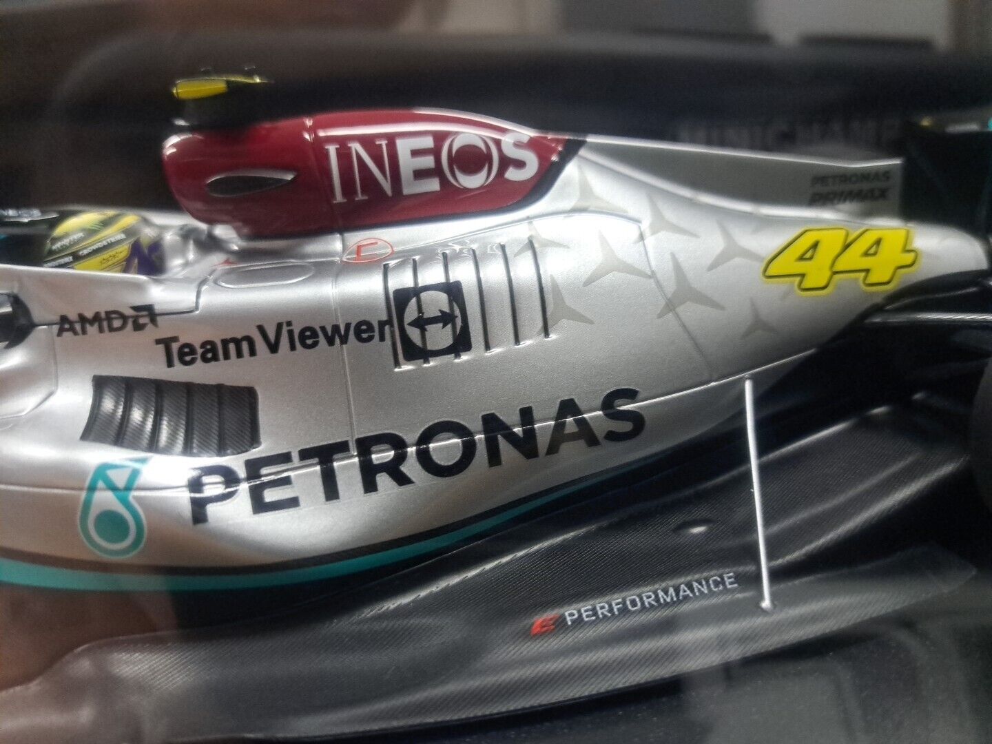 1/18 Mercedes-AMG Petronas F1 W13 E Performance HAMILTON Spanish GP 2022