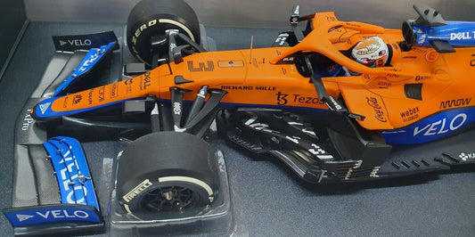 1/18 Minichamps "VELO" 2021 McLaren MCL35M Ricciardo Italian GP Win Monza 🥇