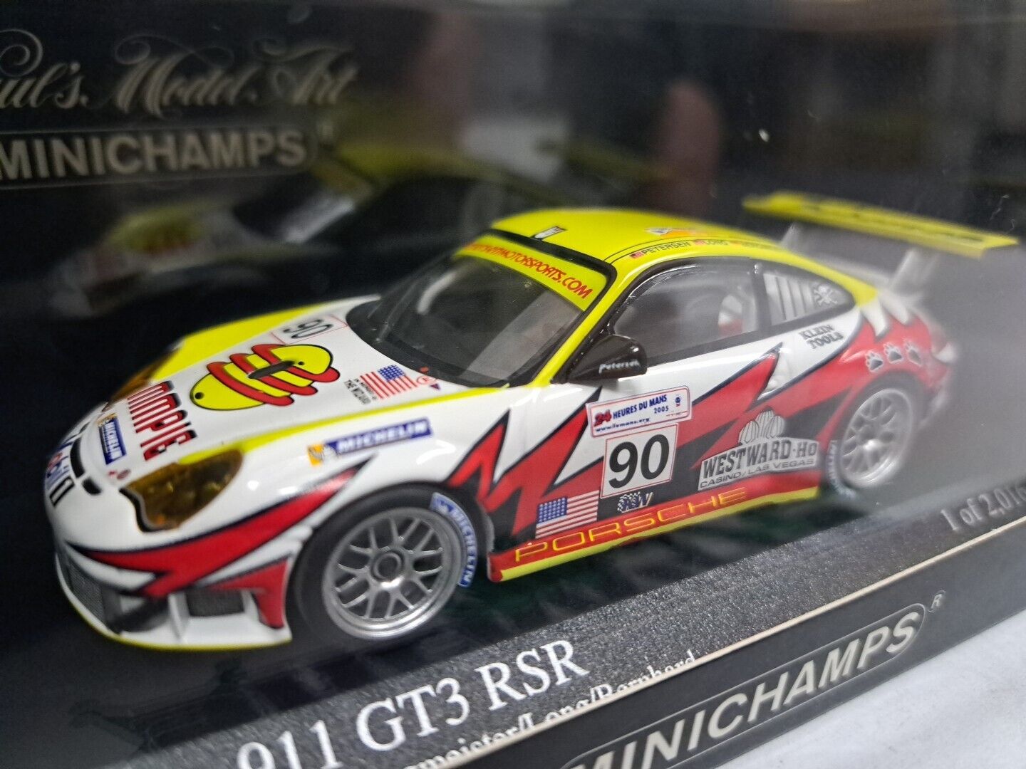 1/43 Minichamps 400 056490 - 2005 Porsche 911 GT3 RSR 24h Le Mans