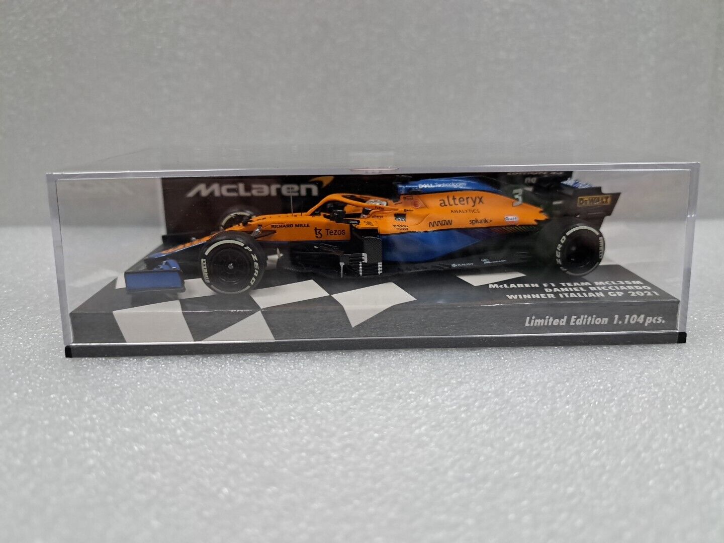 1/43 Minichamps Mclaren MCL35M - Daniel Ricciardo - Winner Italian GP 2021 