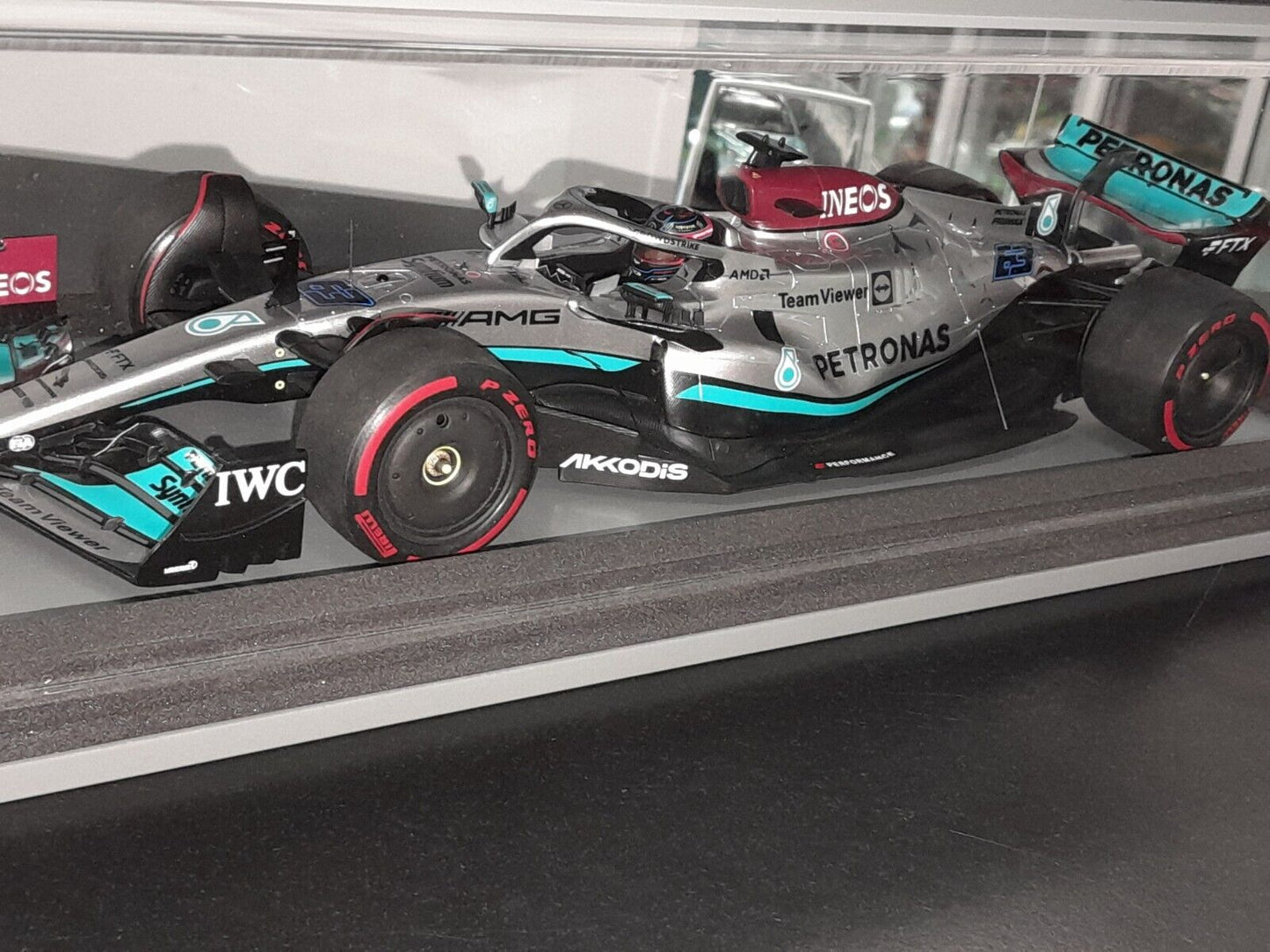 🏁1:18 Spark Mercedes F1 Team W13 #63 G. RUSSELL 2022 4th Bahrain GP🏁