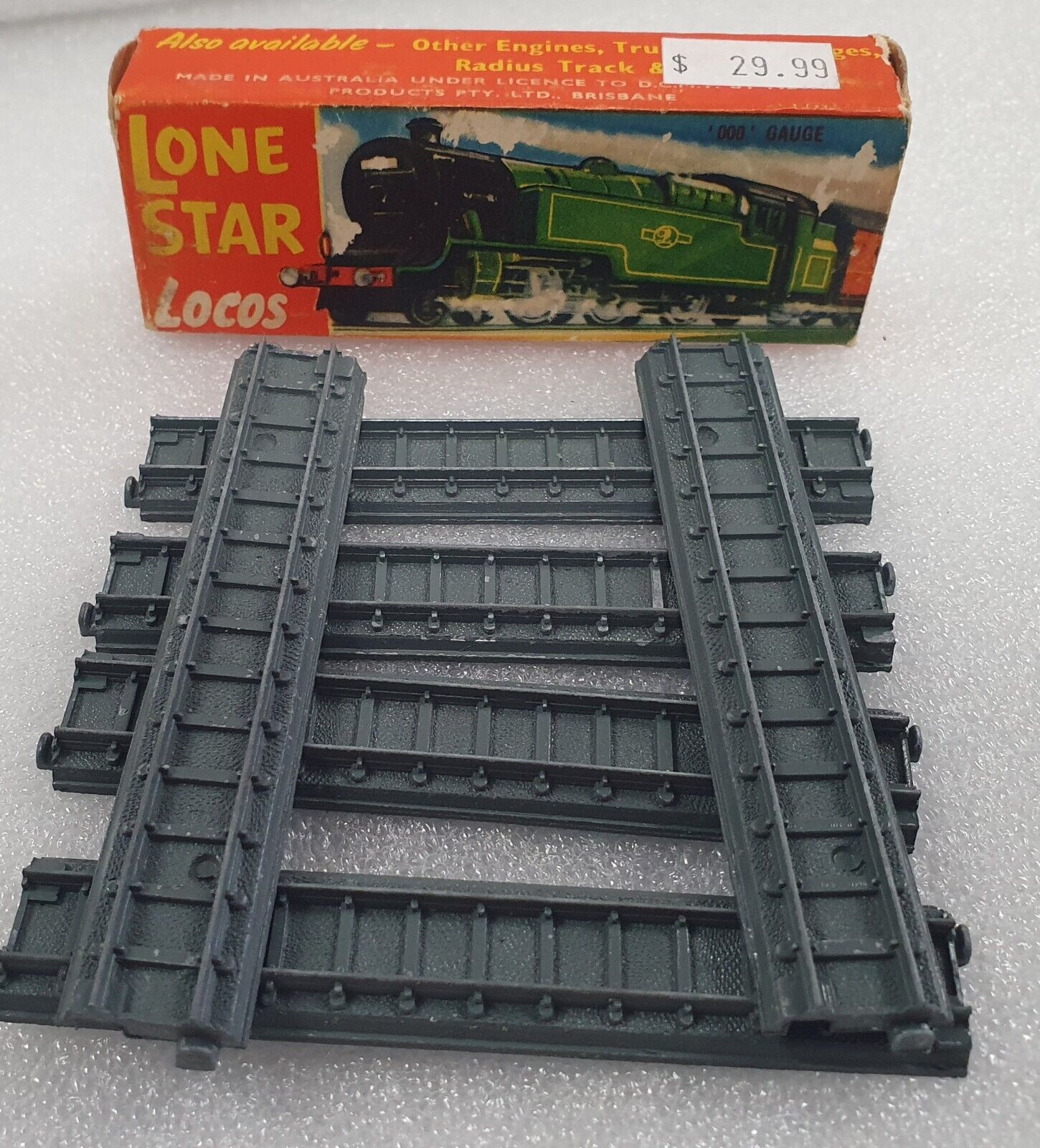 Lone Star OOO Gauge 6 pieces of straight track