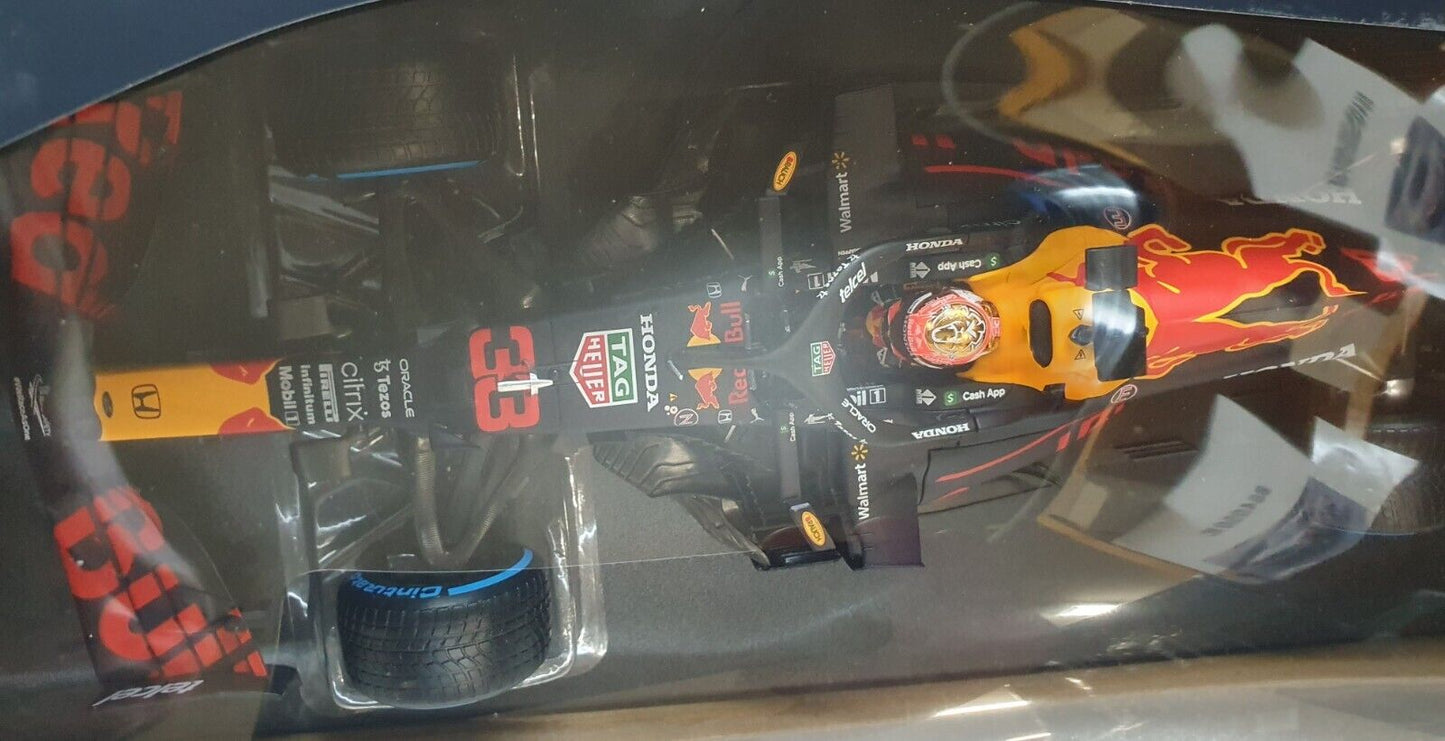 1/18 Minichamps 2021 Red Bull Honda RB16B Verstappen Belgian GP Winner