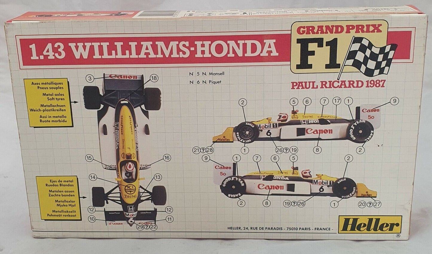 Heller 1/43 Williams Honda