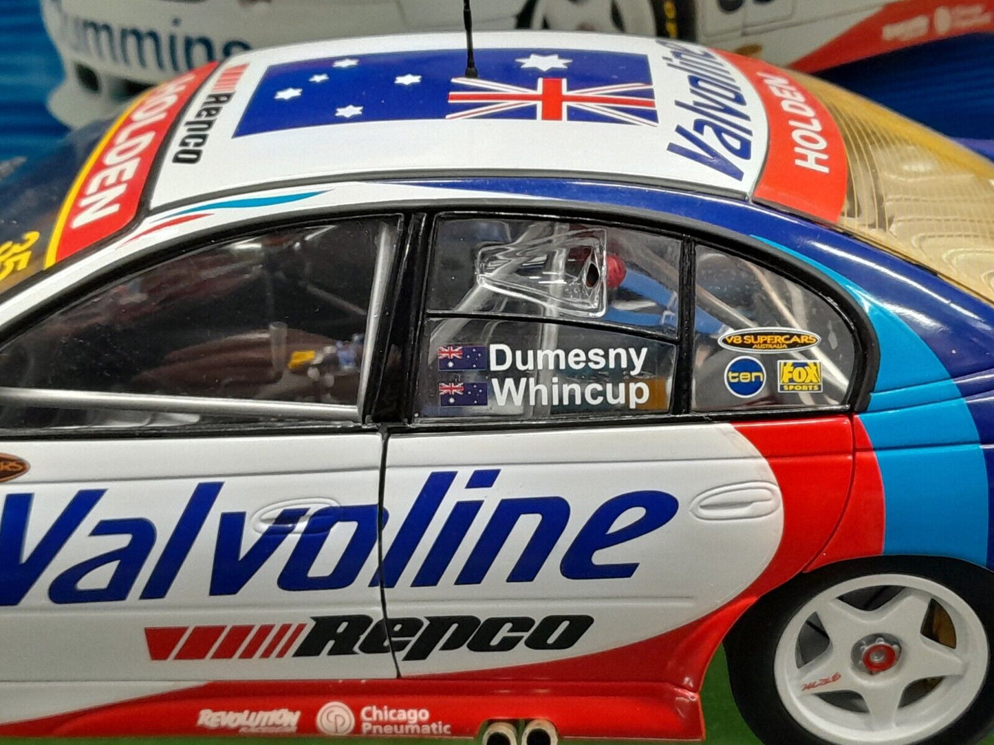 1/18 2002 Whincup Dumesny GRM Valvoline QLD 500 Debut Custom CODE 3