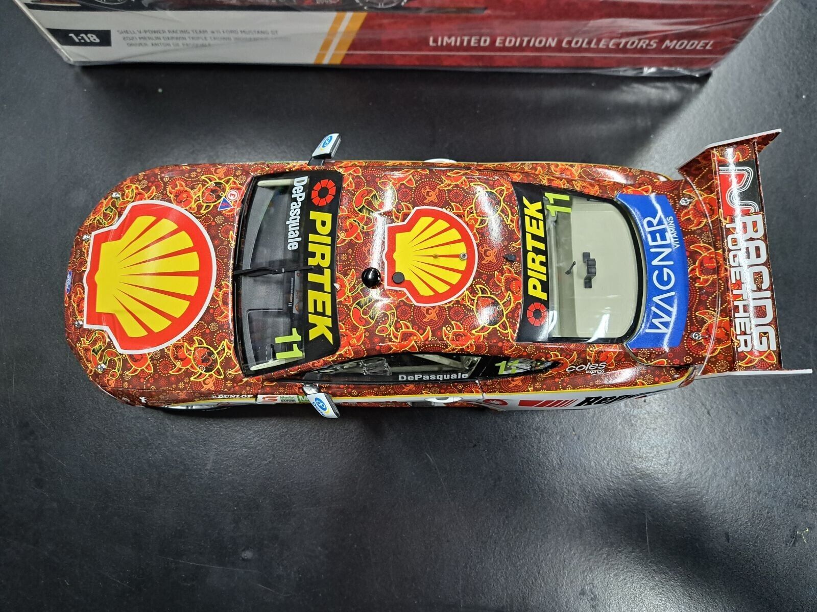 1:18 2021 DJR Indigenous Shell V-Power Racing De Pasquale #11 DARWIN DePasquale