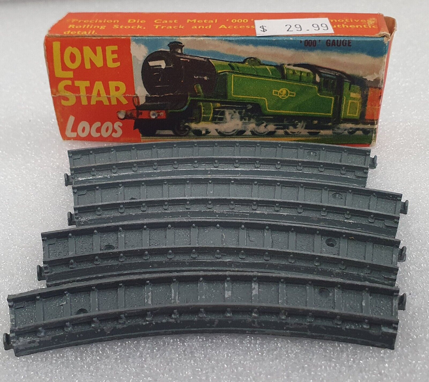 Lone Star OOO Gauge 4 pieces of curved track