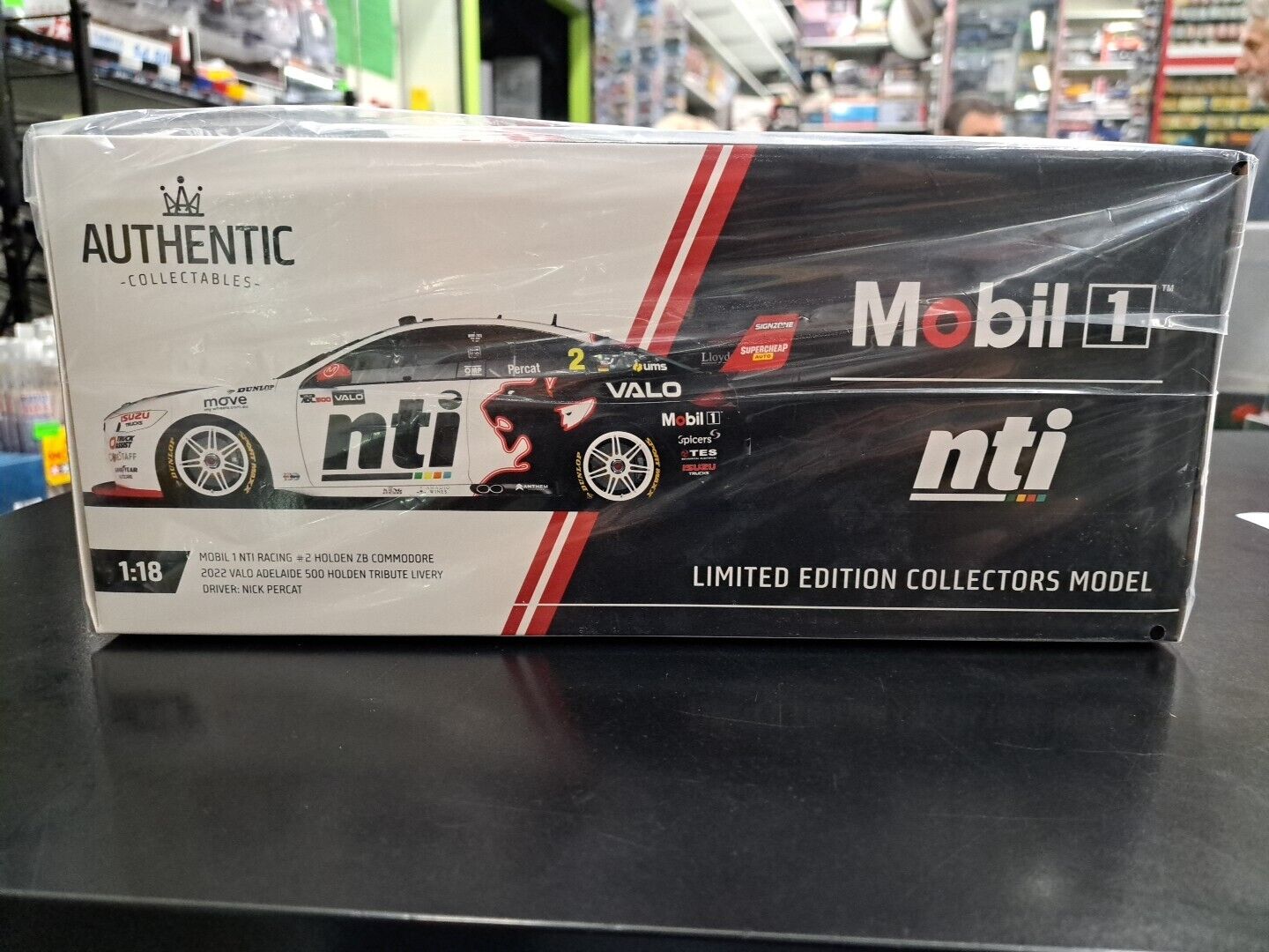 Authentic Collectibles ACR18H22Z 1/18 Mobil 1 NTI Racing No2 Holden ZB Commodore