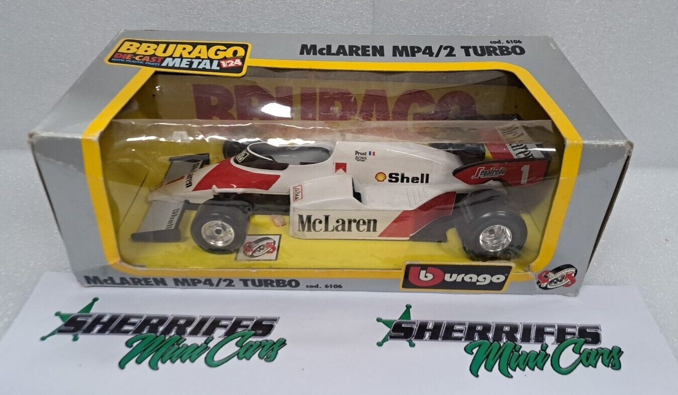 1/24 Burago McLaren MP4/2 Turbo 6106 SMC