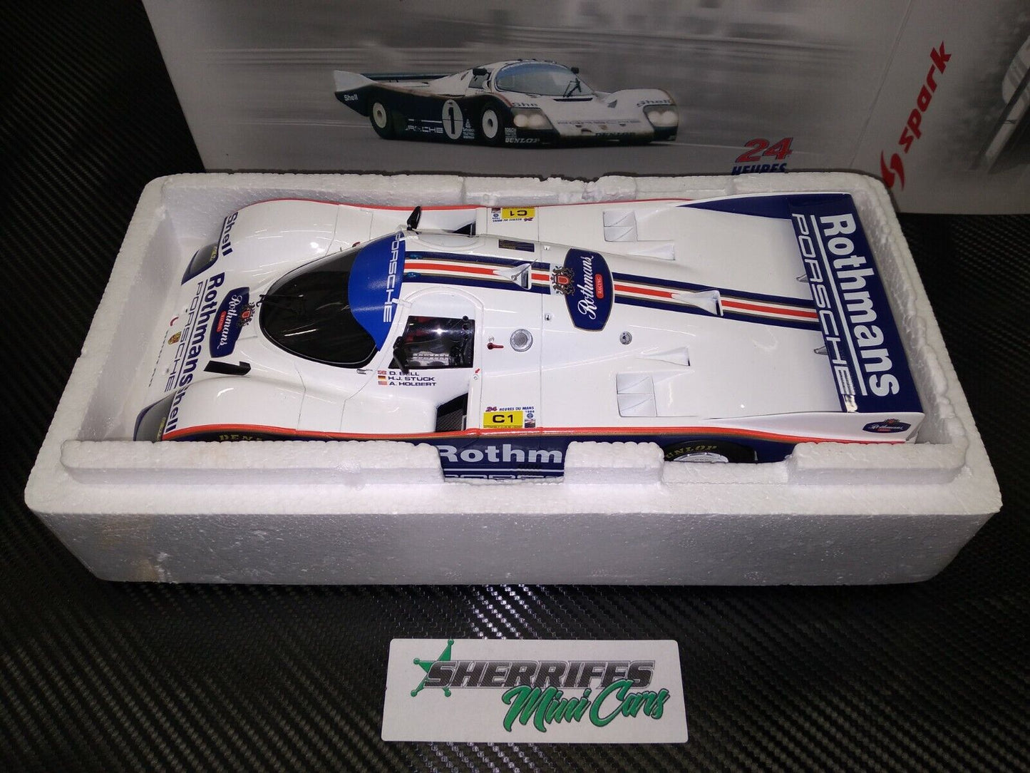 1/18 1987 Rothmans Porsche 962C 24hr Le Mans Winner SPARK 18LM87