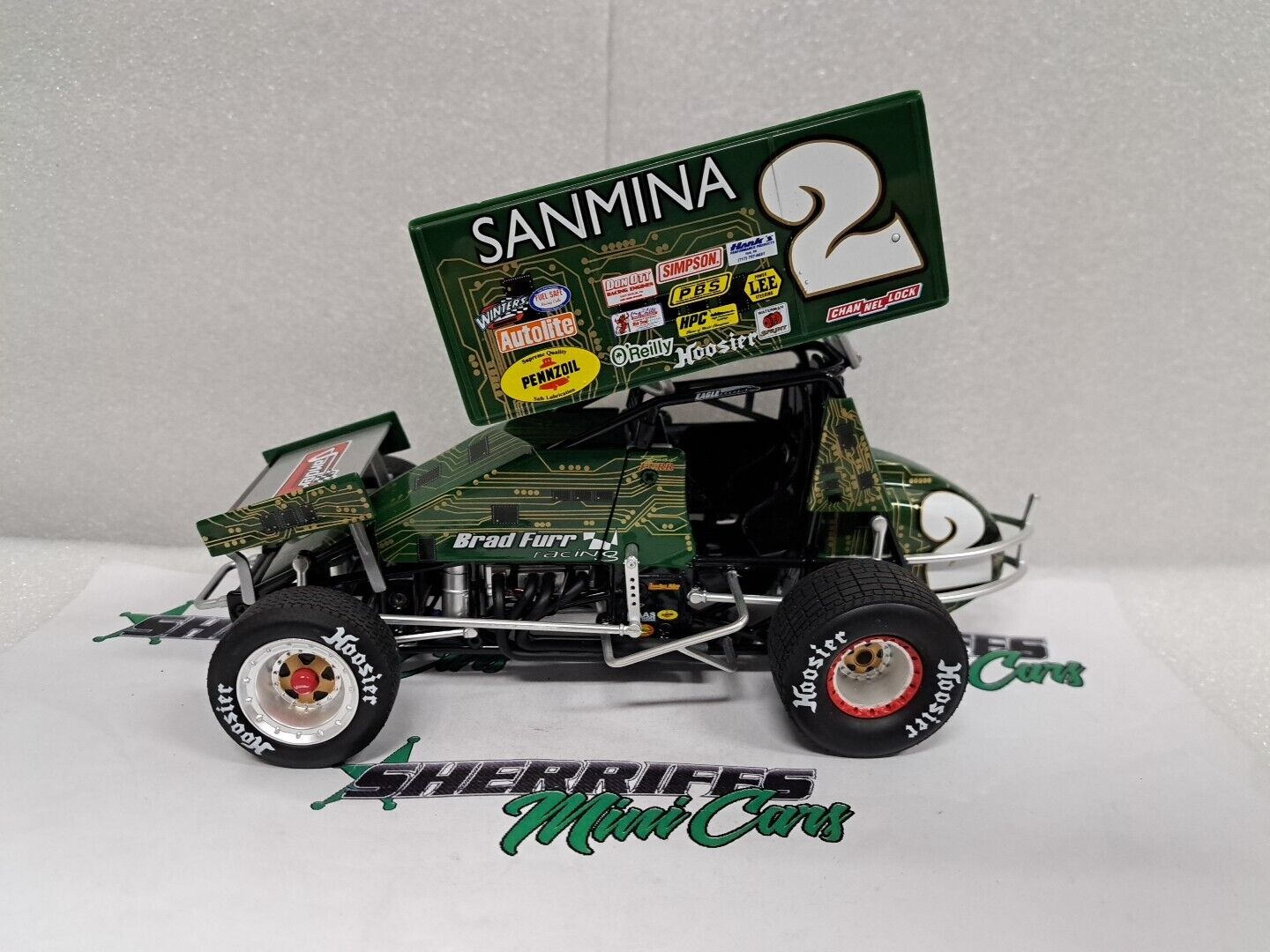 1/18 Brad FURR Racing SANMINA Diecast Sprint Car GMP