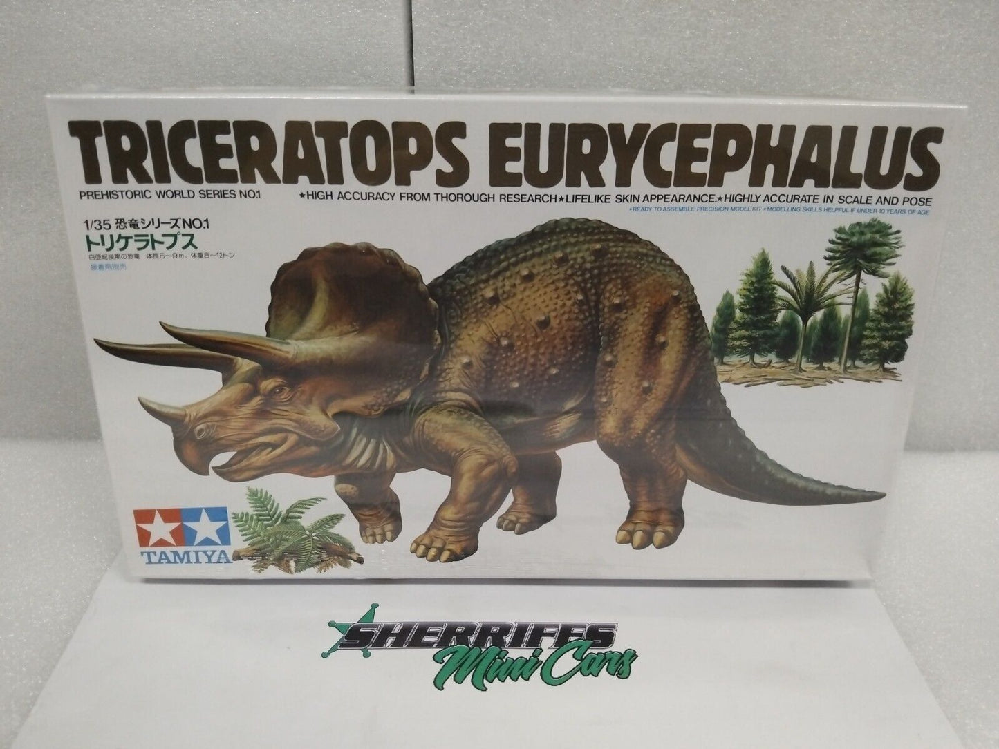 1/35 Triceratops Eurycephalus Tamiya 60201 Model Kit  SMC