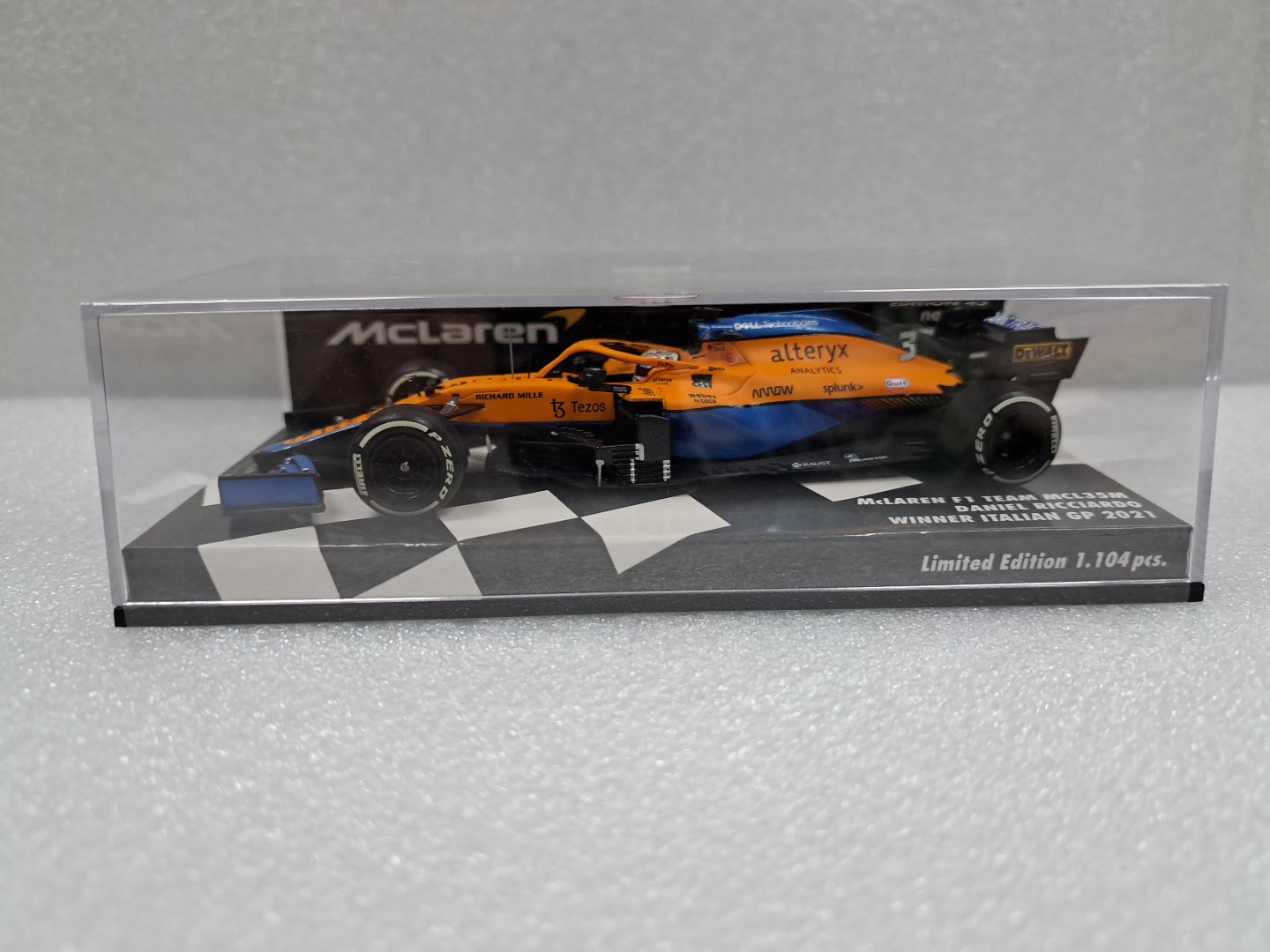 1/43 Minichamps Mclaren MCL35M - Daniel Ricciardo - Winner Italian GP 2021