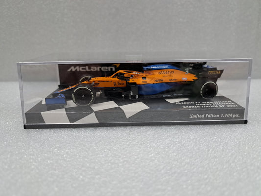 1/43 Minichamps Mclaren MCL35M - Daniel Ricciardo - Winner Italian GP 2021