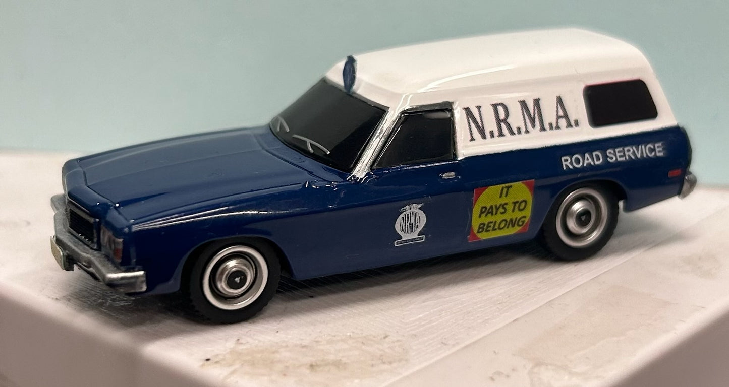 1/64 OZ WHEELS NRMA CODE 3 CUSTOM Holden HX Panel Van 🦺🧑‍🔧