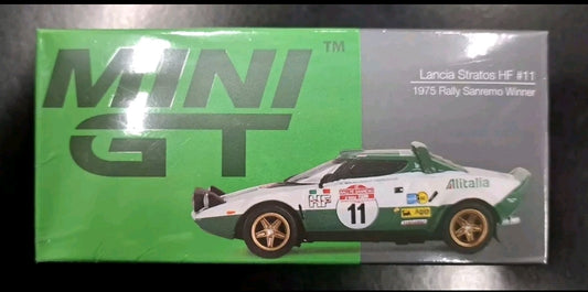 1/64 MINIGT Lancia Stratos HF #11 1975 RALLY Sanremo WINNER