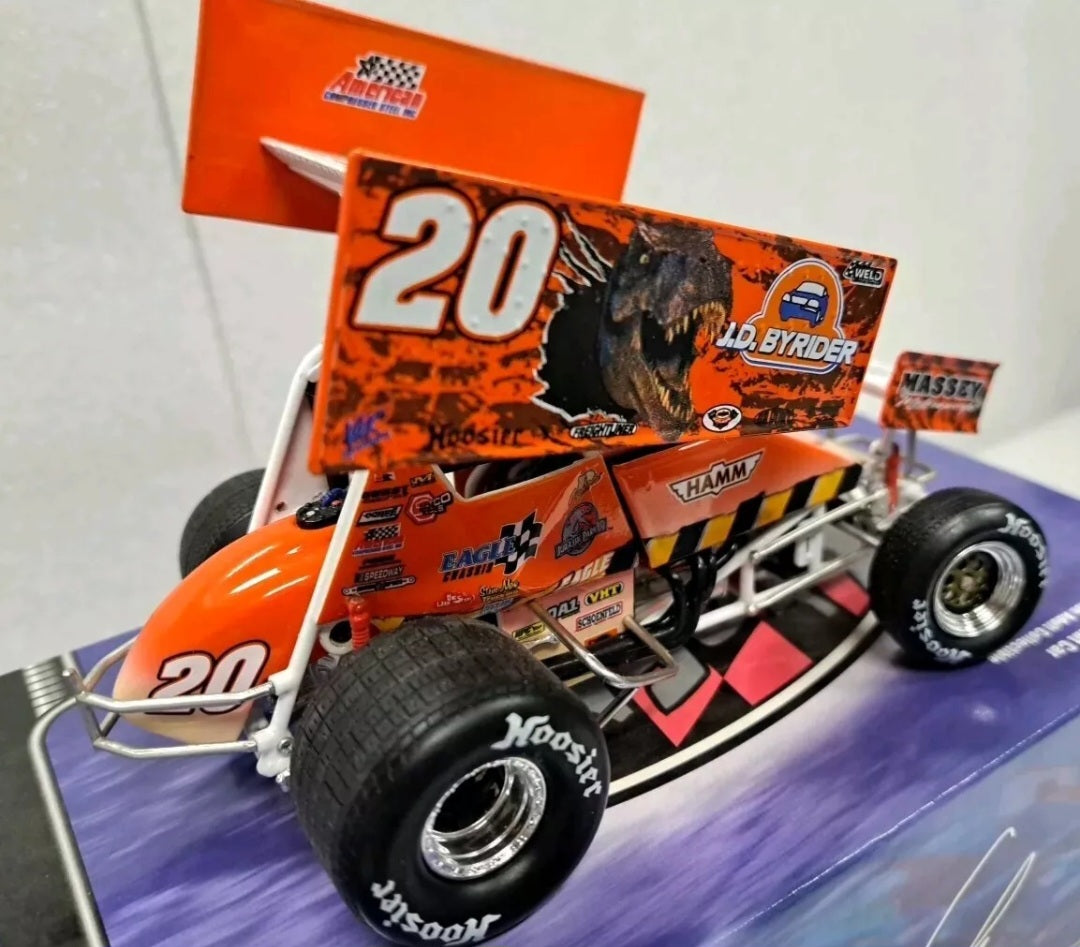 1/24 Danny Lasoski #20 JD Byrider/Jurassic Park III 2001 Sprint Car XtremeSIGNED